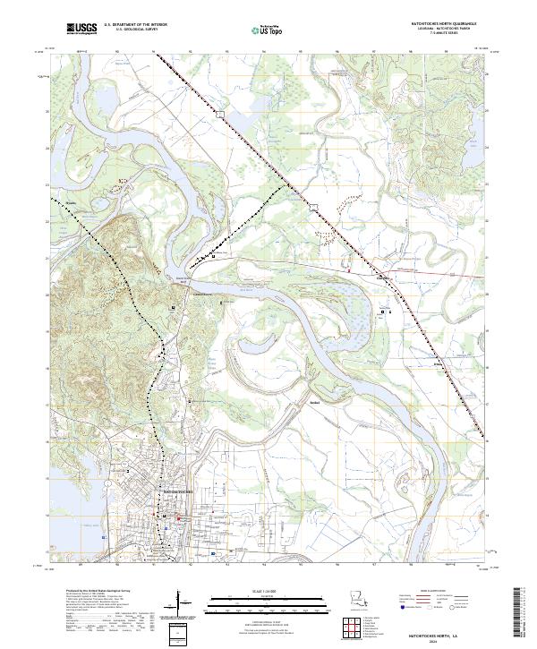 Natchitoches North topographic map thumbnail
