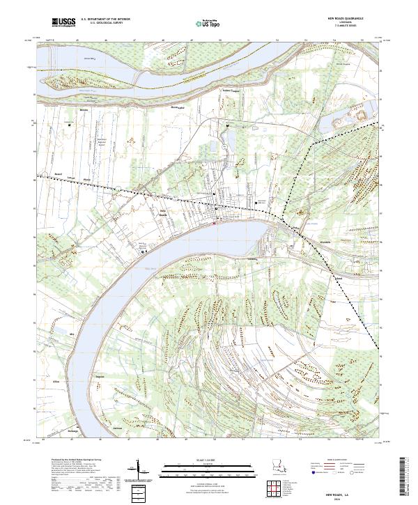 New Roads topographic map thumbnail