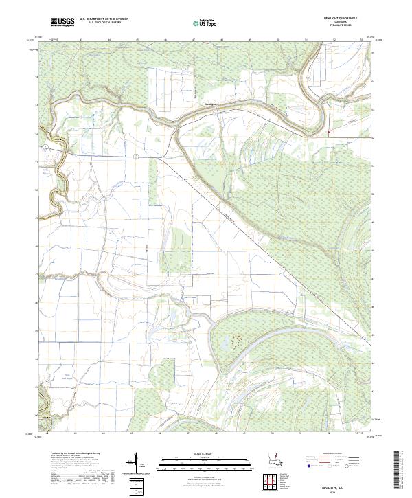 Newlight topographic map thumbnail