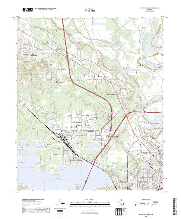 North Highlands topographic map thumbnail