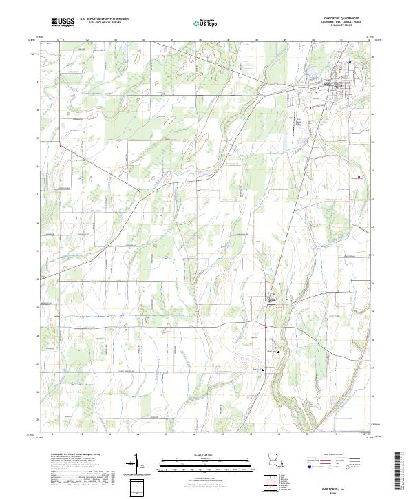 Oak Grove topographic map thumbnail