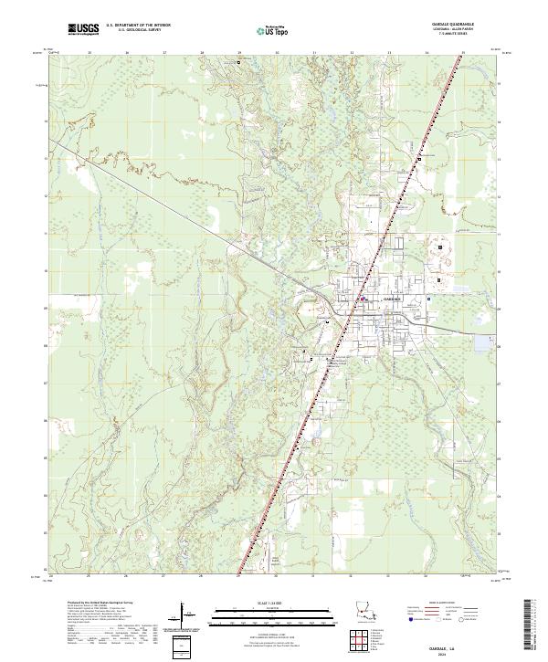 Oakdale topographic map thumbnail