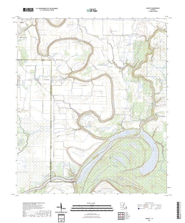 Oakley topographic map thumbnail