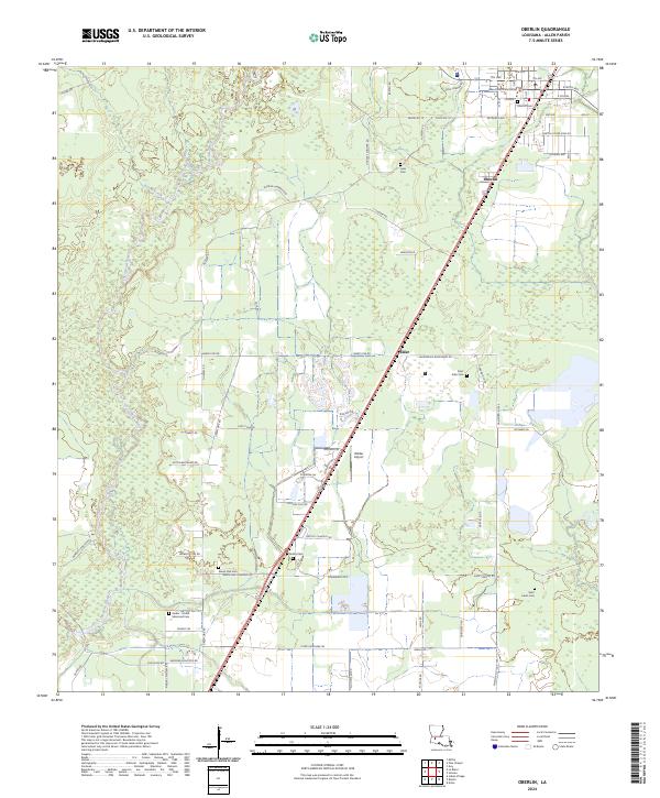 Oberlin topographic map thumbnail