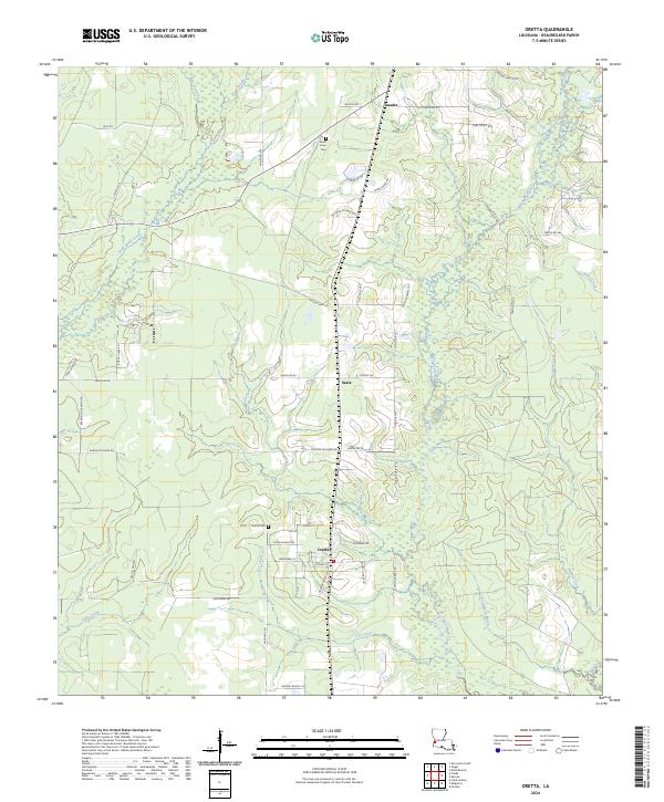 Oretta topographic map thumbnail