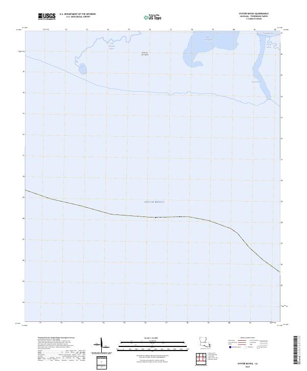 Oyster Bayou 2024 topographic map thumbnail