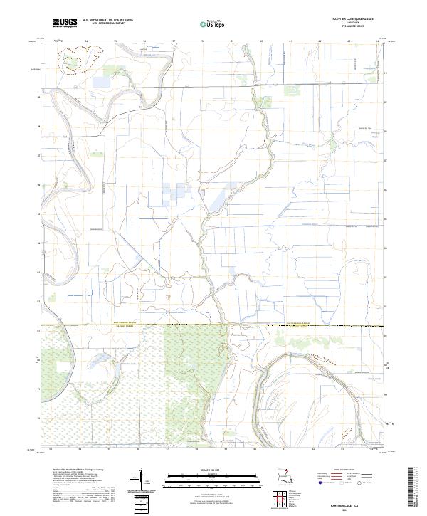 Panther Lake topographic map thumbnail