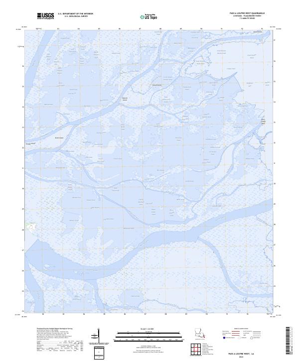 Pass a Loutre West topographic map thumbnail