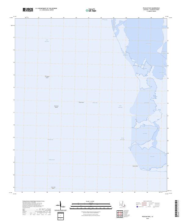 Pelican Pass topographic map thumbnail