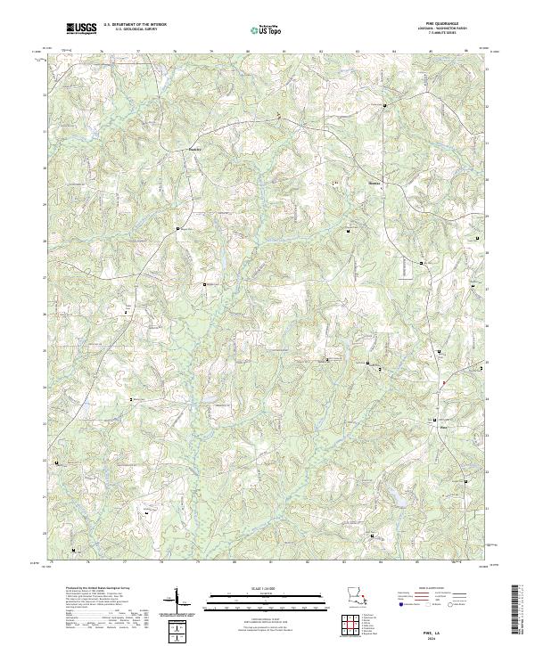 Pine topographic map thumbnail