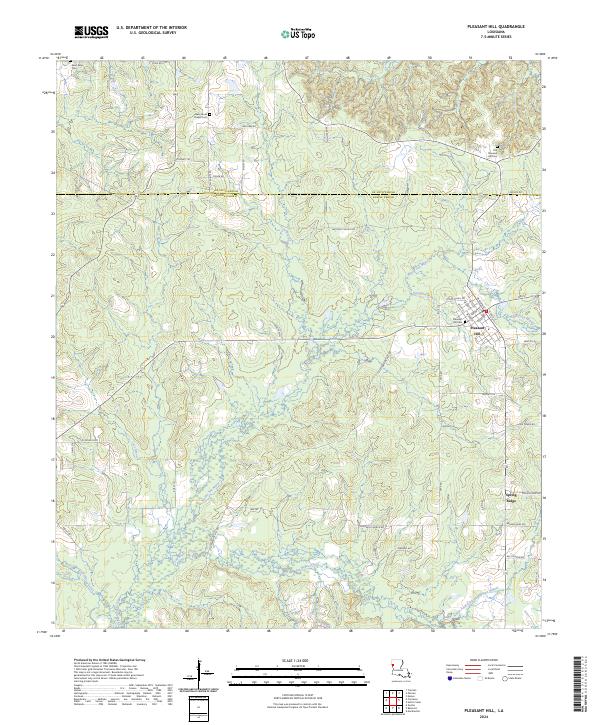 Pleasant Hill topographic map thumbnail