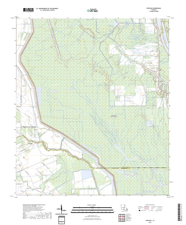 Portage topographic map thumbnail