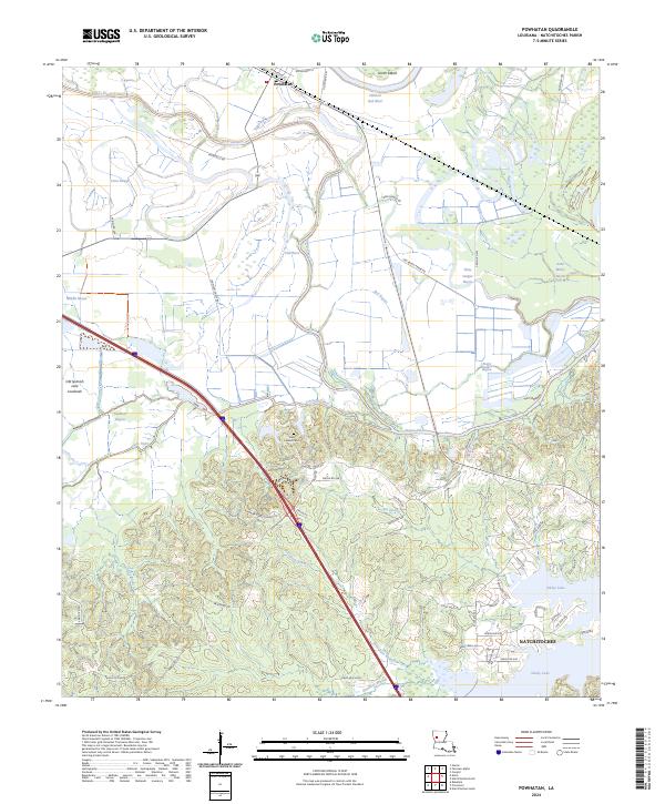 Powhatan topographic map thumbnail