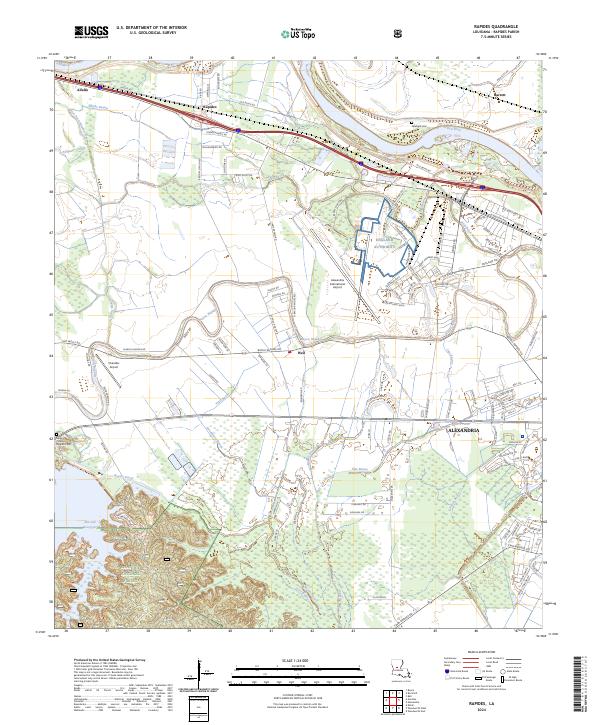 Rapides topographic map thumbnail
