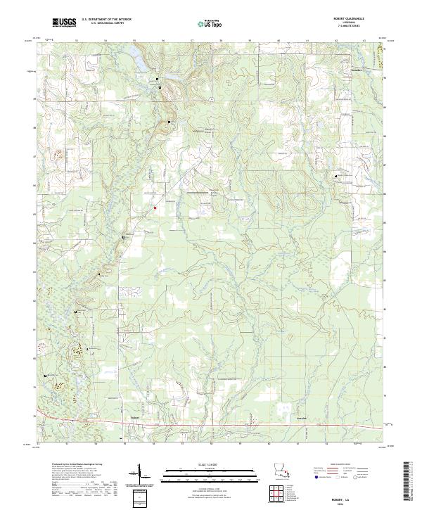 Robert topographic map thumbnail