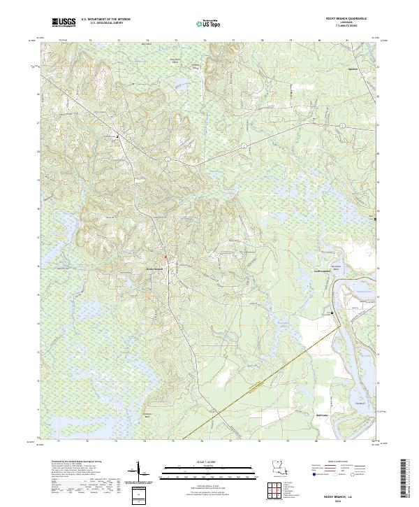 Rocky Branch topographic map thumbnail