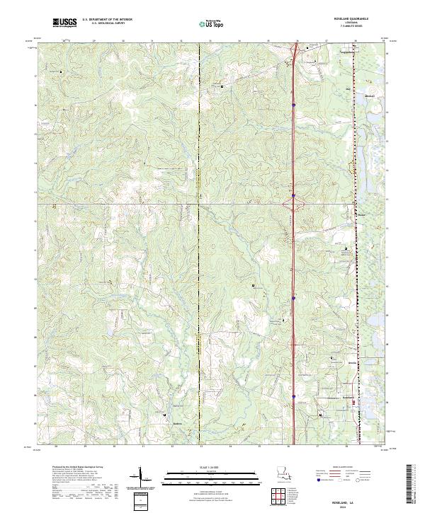 Roseland topographic map thumbnail