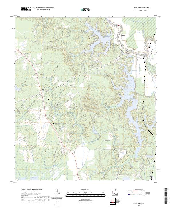 Saint Landry topographic map thumbnail