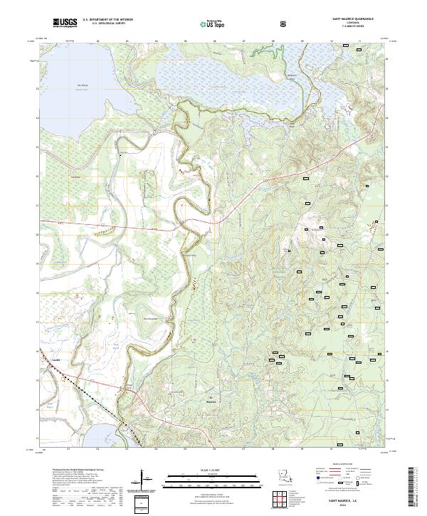 Saint Maurice topographic map thumbnail