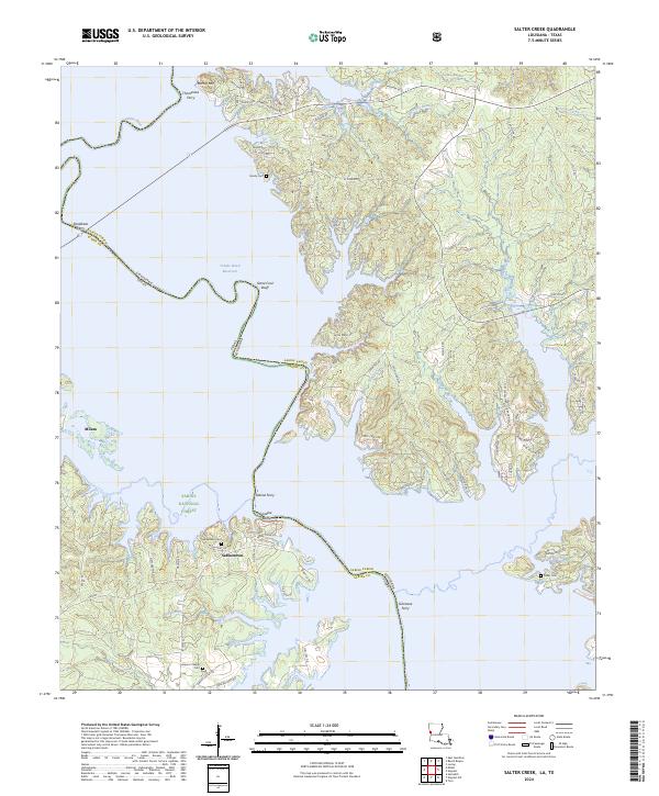 Salter Creek topographic map thumbnail
