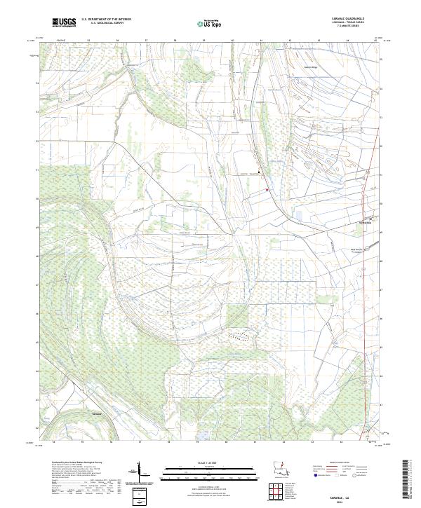Saranac topographic map thumbnail