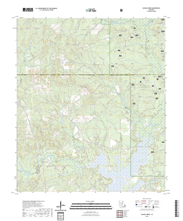 Savage Creek topographic map thumbnail