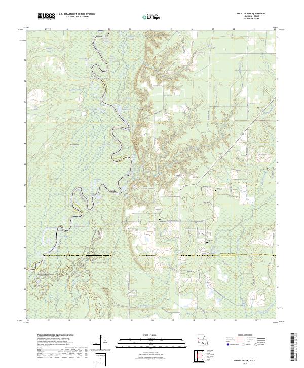 Shoats Creek topographic map thumbnail