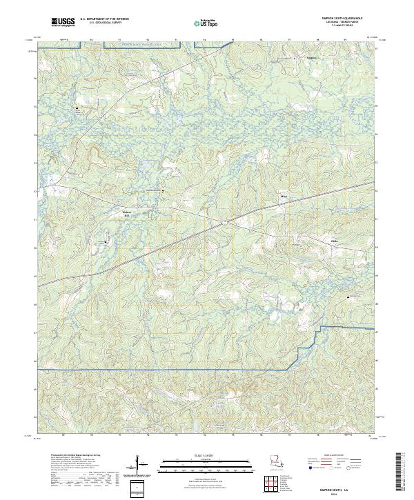 Simpson South topographic map thumbnail