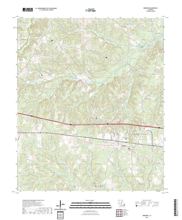 Simsboro topographic map thumbnail