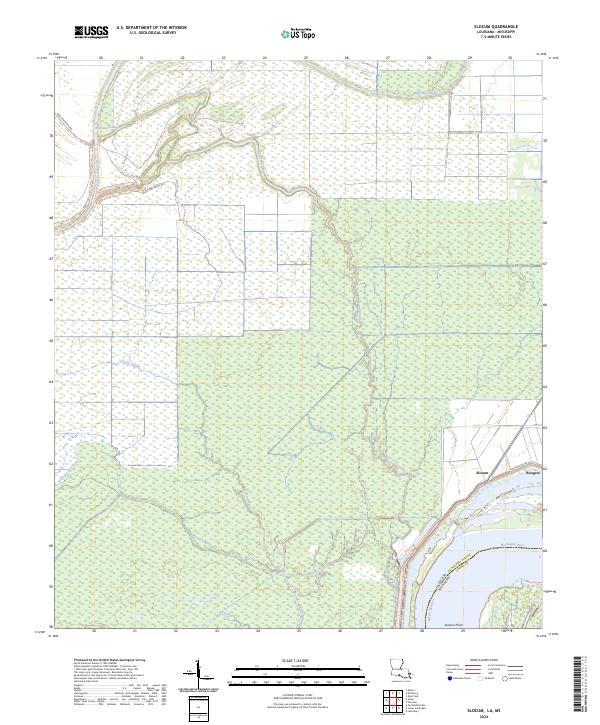 Slocum topographic map thumbnail