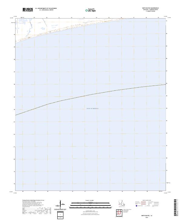 Smith Bayou 2024 topographic map thumbnail