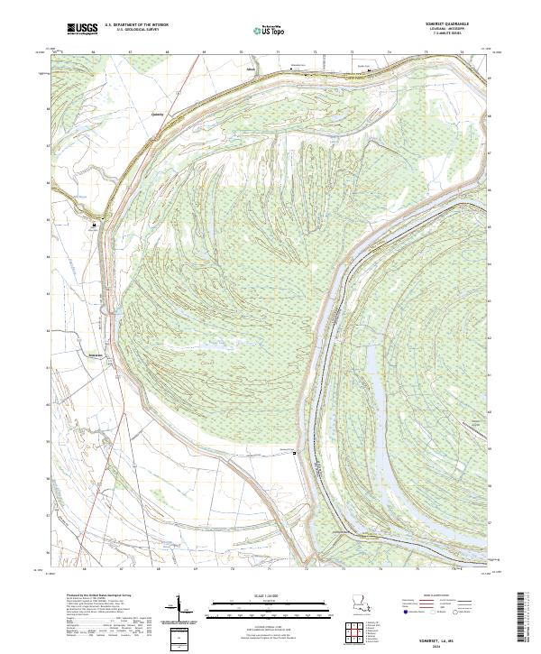Somerset topographic map thumbnail