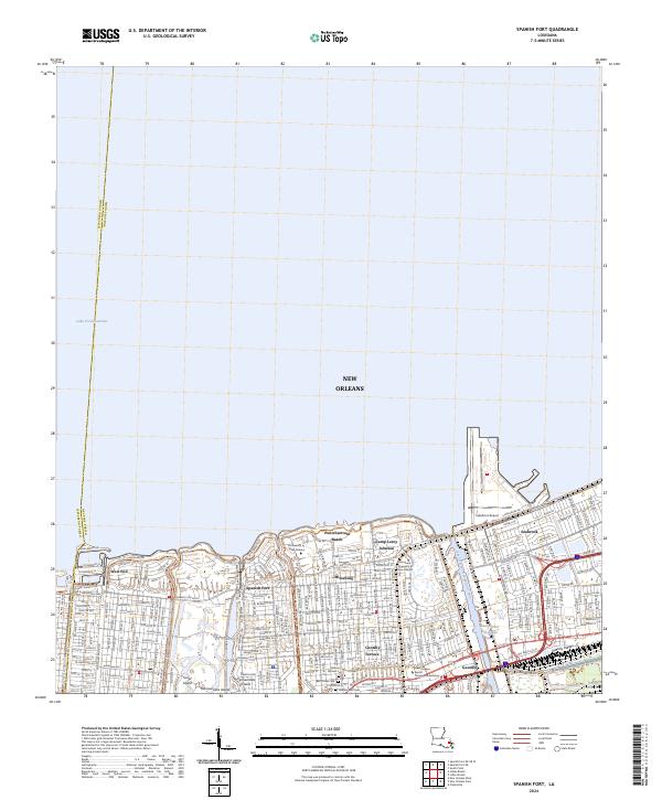 Spanish Fort topographic map thumbnail