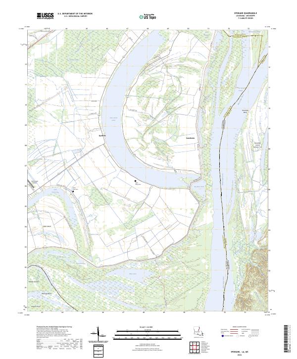 Spokane topographic map thumbnail
