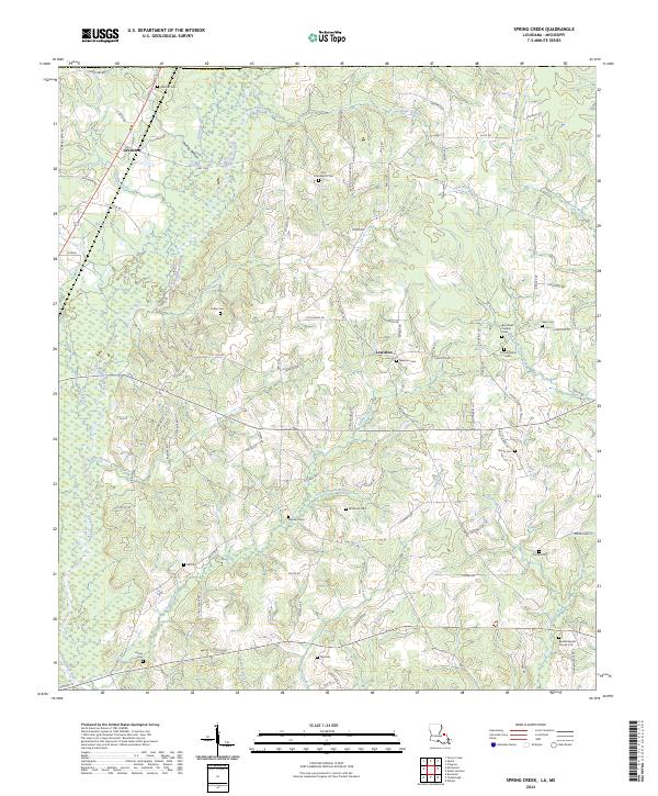 Spring Creek topographic map thumbnail