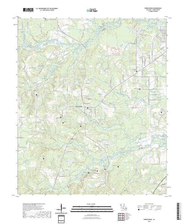 Spring Ridge topographic map thumbnail