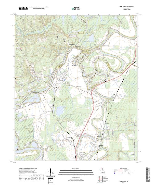 Sterlington topographic map thumbnail