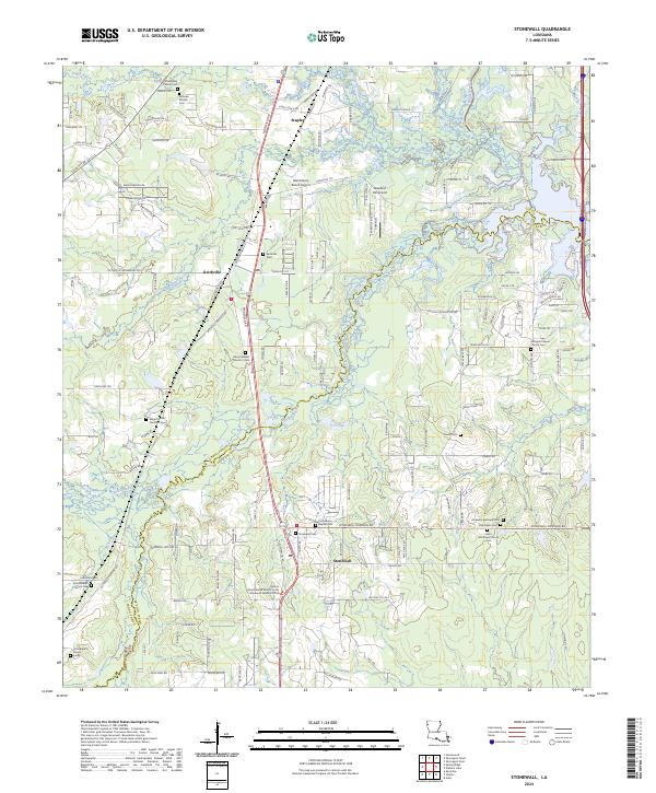 Stonewall topographic map thumbnail