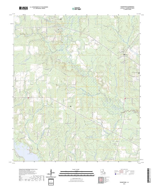Sugartown topographic map thumbnail