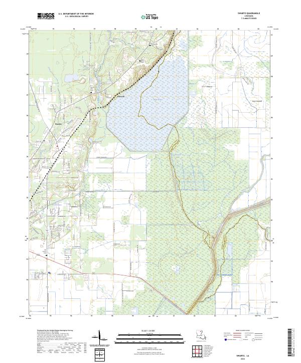 Swartz topographic map thumbnail