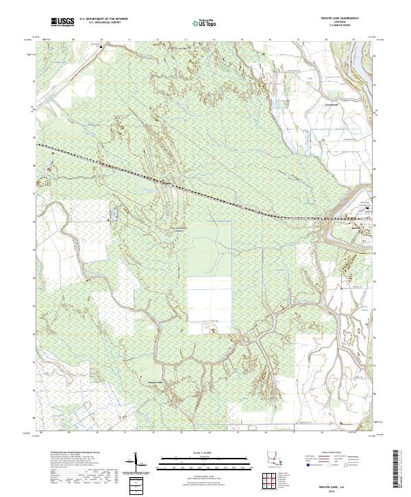 Swayze Lake topographic map thumbnail
