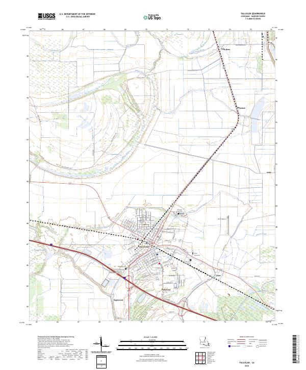 Tallulah topographic map thumbnail
