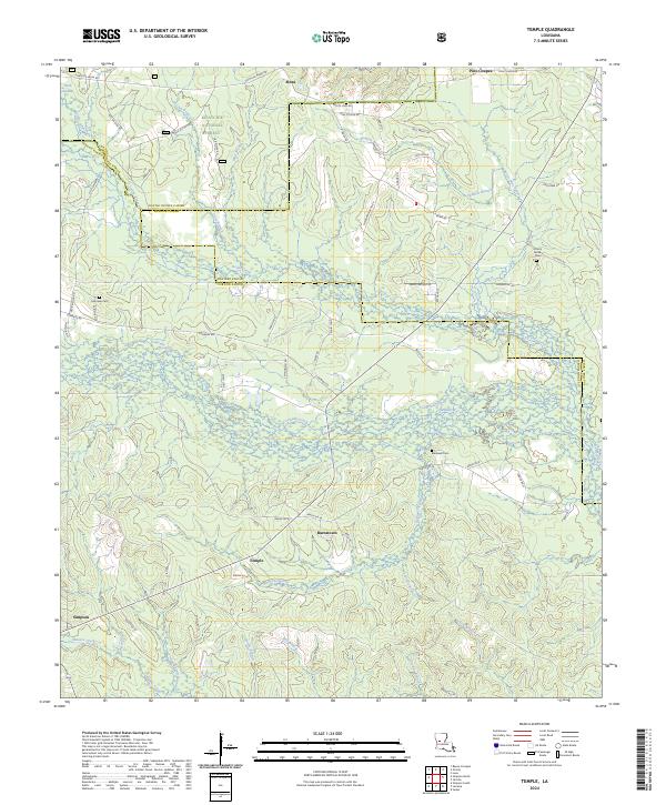 Temple topographic map thumbnail