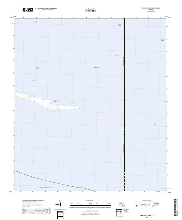Timbalier Island 2024 topographic map thumbnail