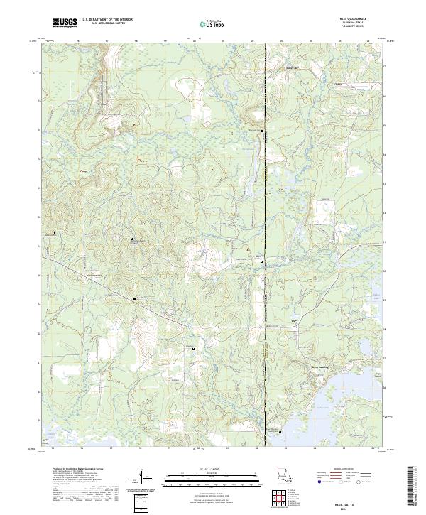 Trees topographic map thumbnail