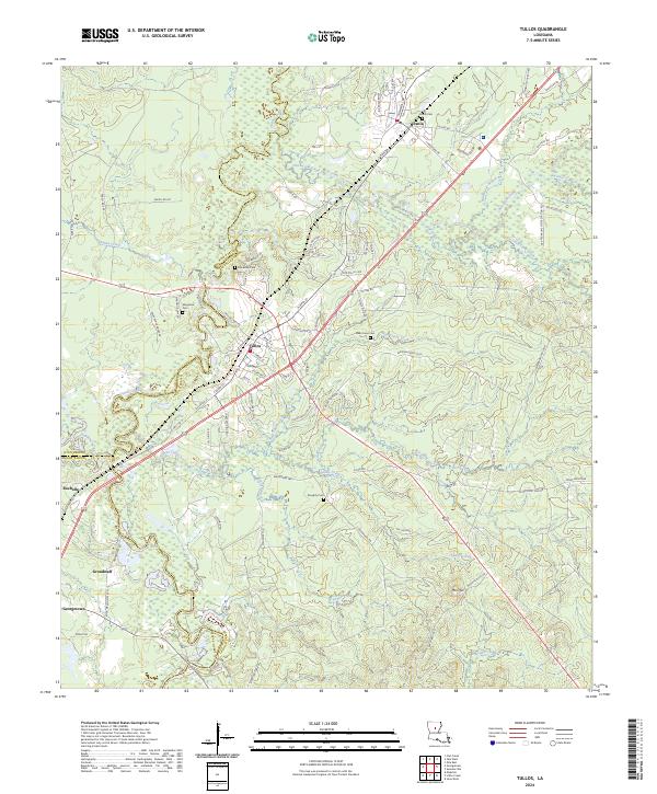 Tullos topographic map thumbnail