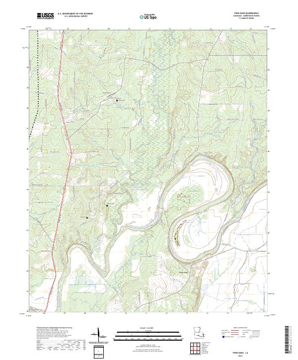 Twin Oaks topographic map thumbnail