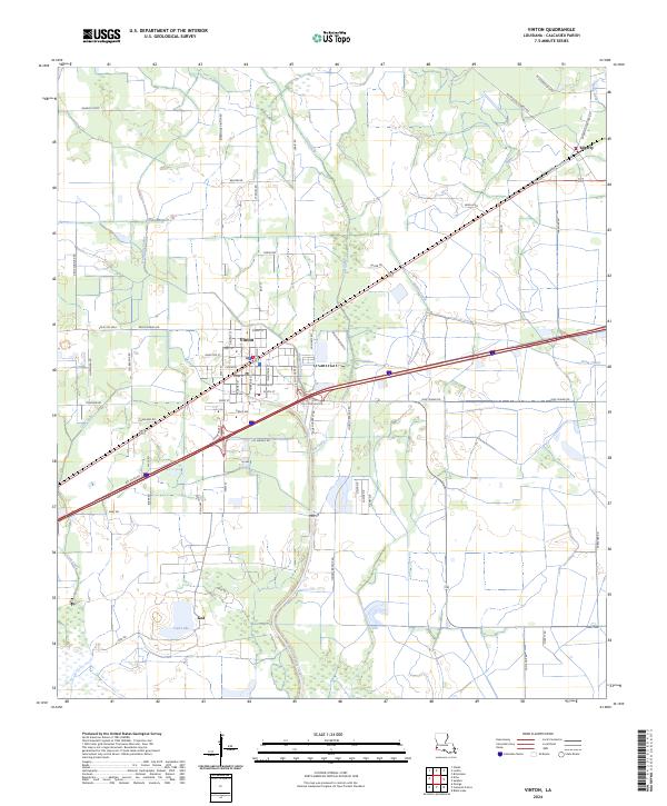 Vinton topographic map thumbnail