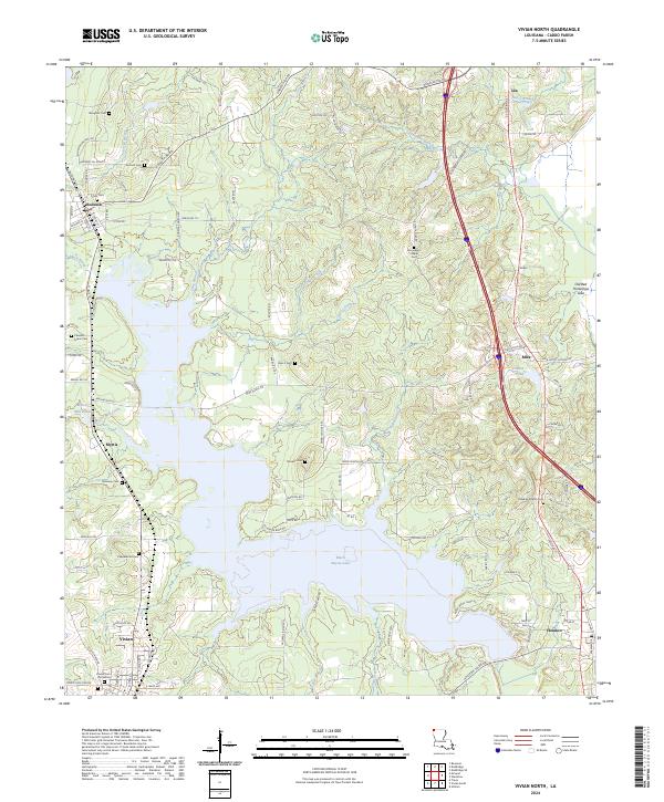 Vivian North topographic map thumbnail