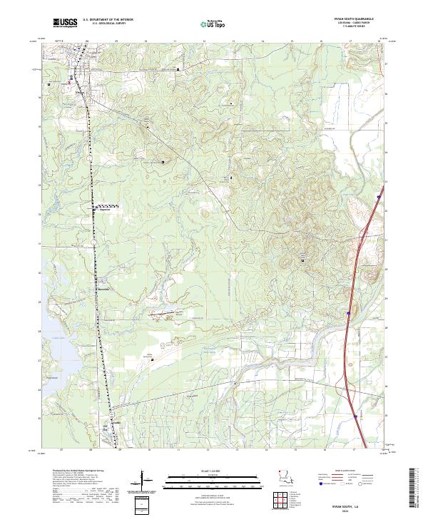 Vivian South topographic map thumbnail